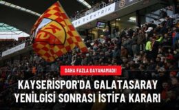 Kayserispor’da Galatasaray yenilgisi sonrası istifa kararı